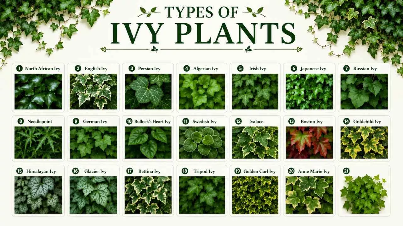 Different Types of Ivy Plants