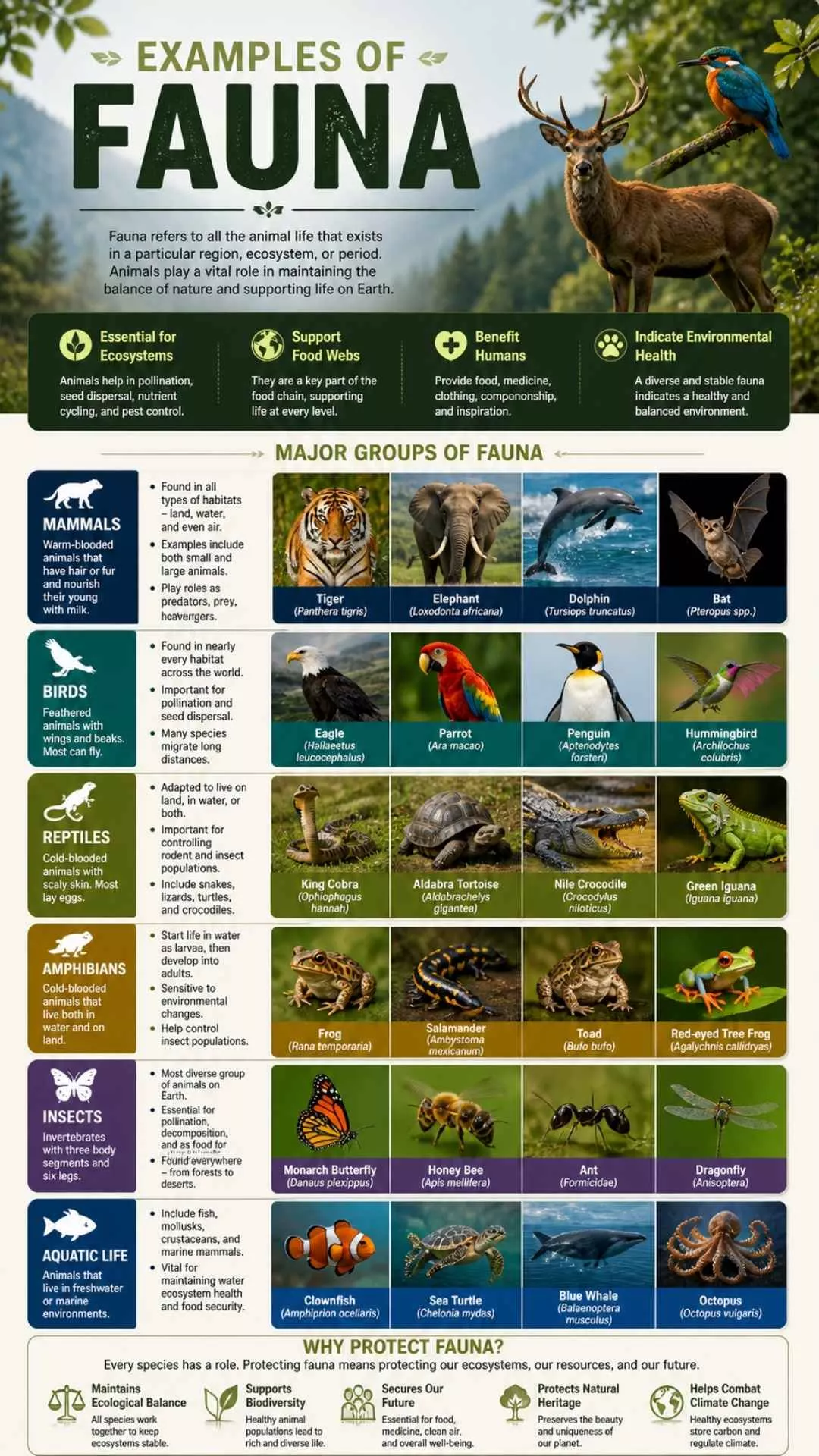Examples of Fauna