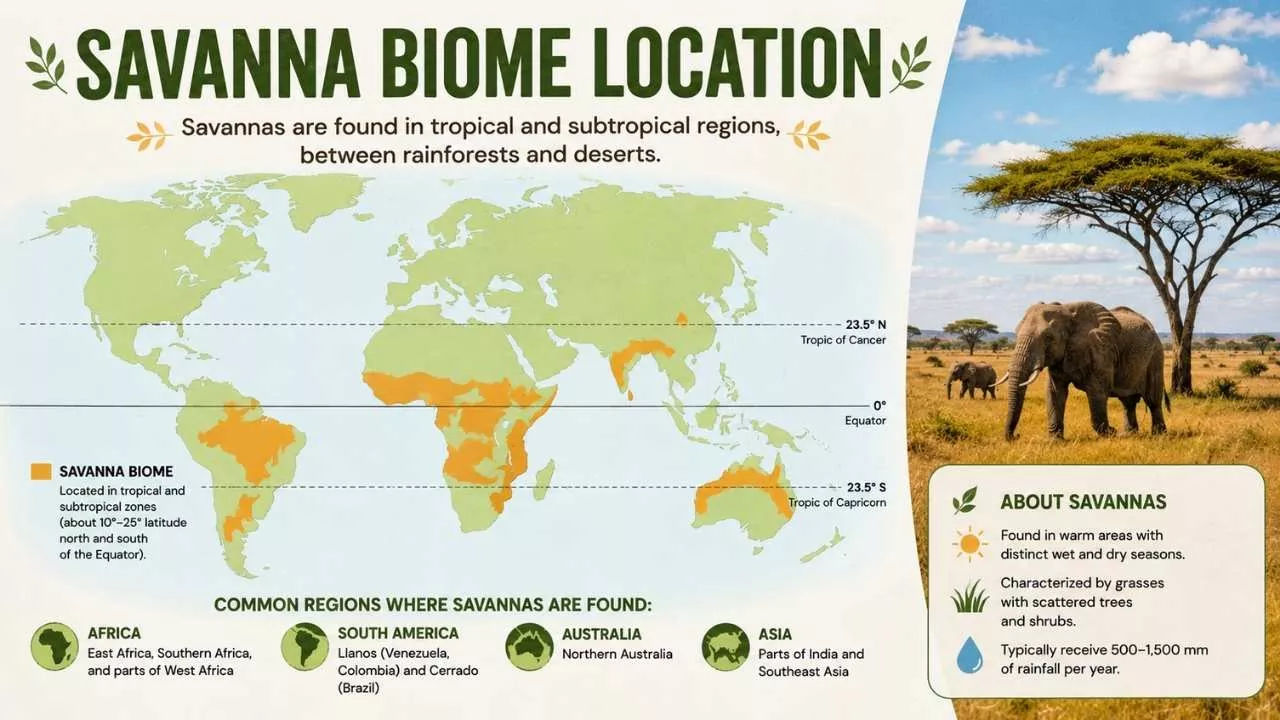 Savanna Biome Locations