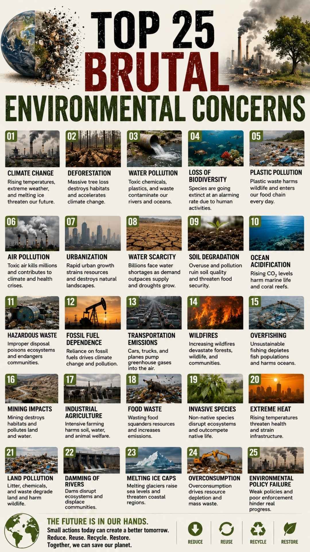 Top 25 Brutal Environmental Concerns