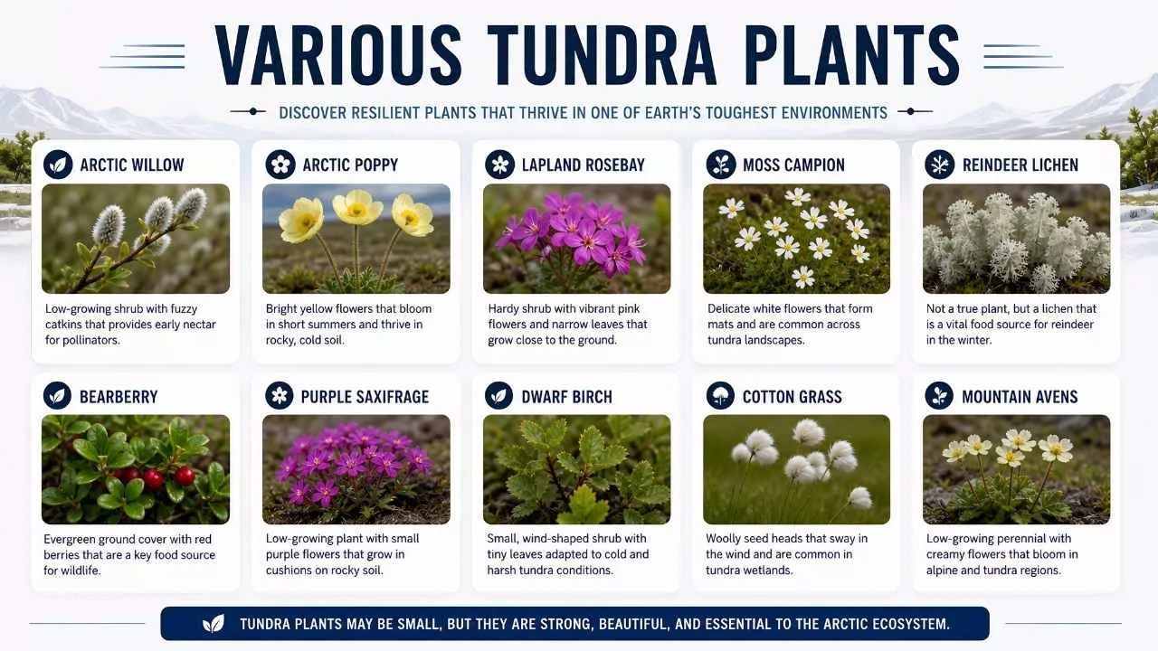 Various Tundra Plants