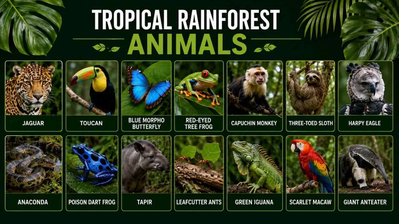Animals of the Tropical Rainforest
