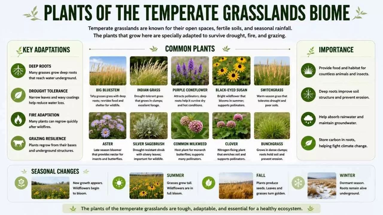 Plants of the Temperate Grasslands Biome