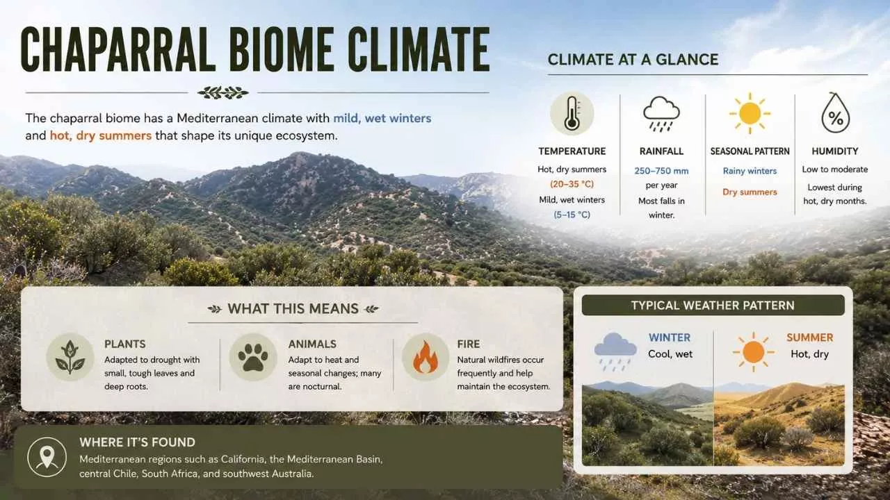 Climate of the chaparral biome