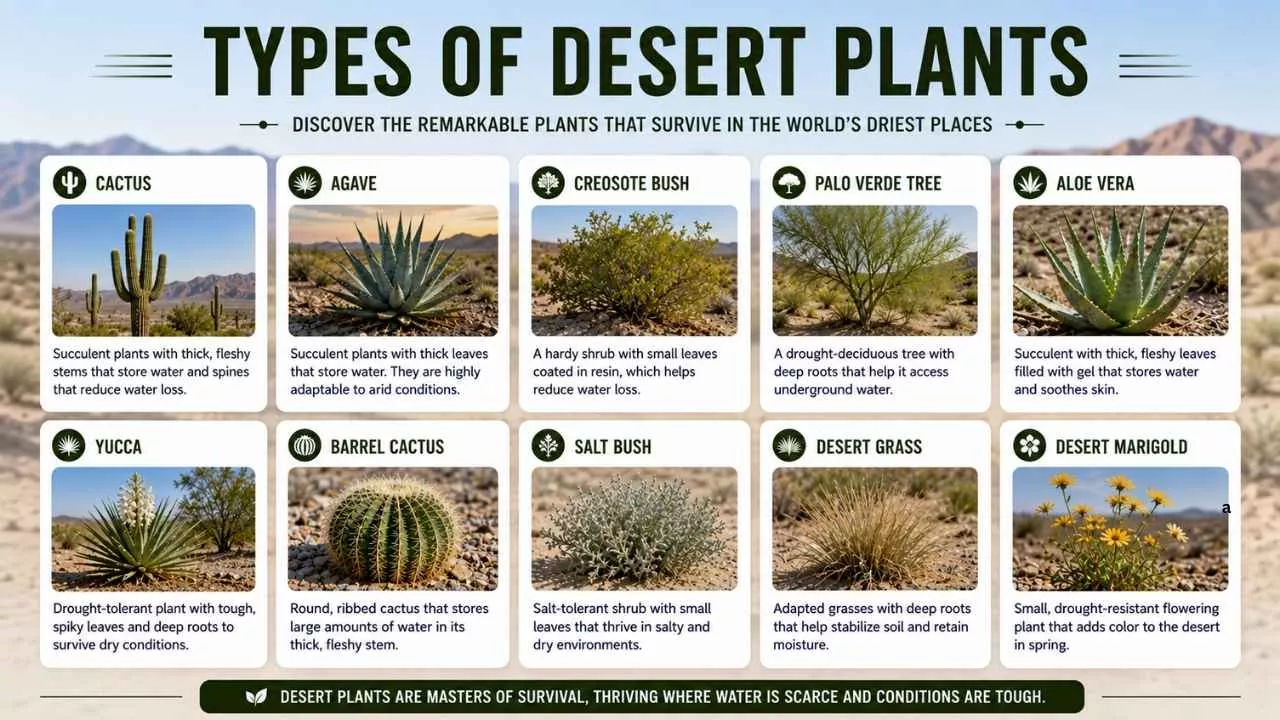 types of desert plants
